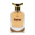 Aadab Faraz — 50ml fresh citrus extrait de parfum for men, in a clear glass bottle with a flat gold cap
